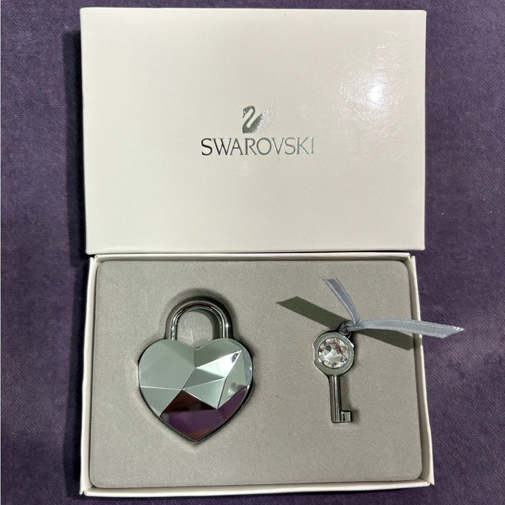 Swarovski Heart Lock and Key Set